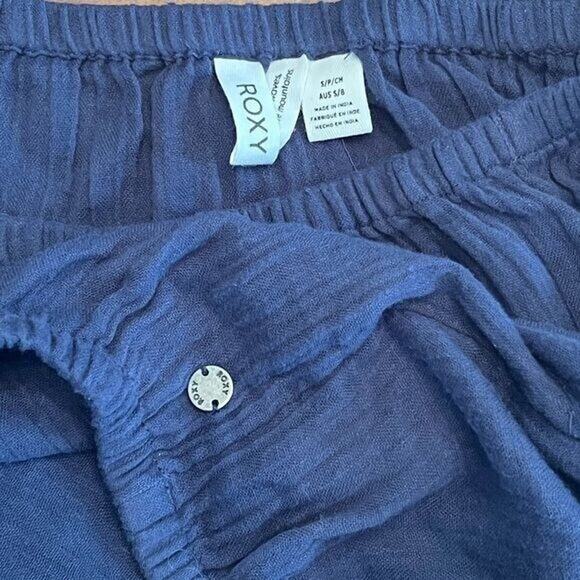 NWOT ROXY Bali Shore Off-The-Shoulder Top - Blue - Women's Size Small - Picture 8 of 8